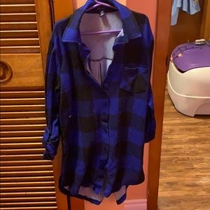 Blue flannel